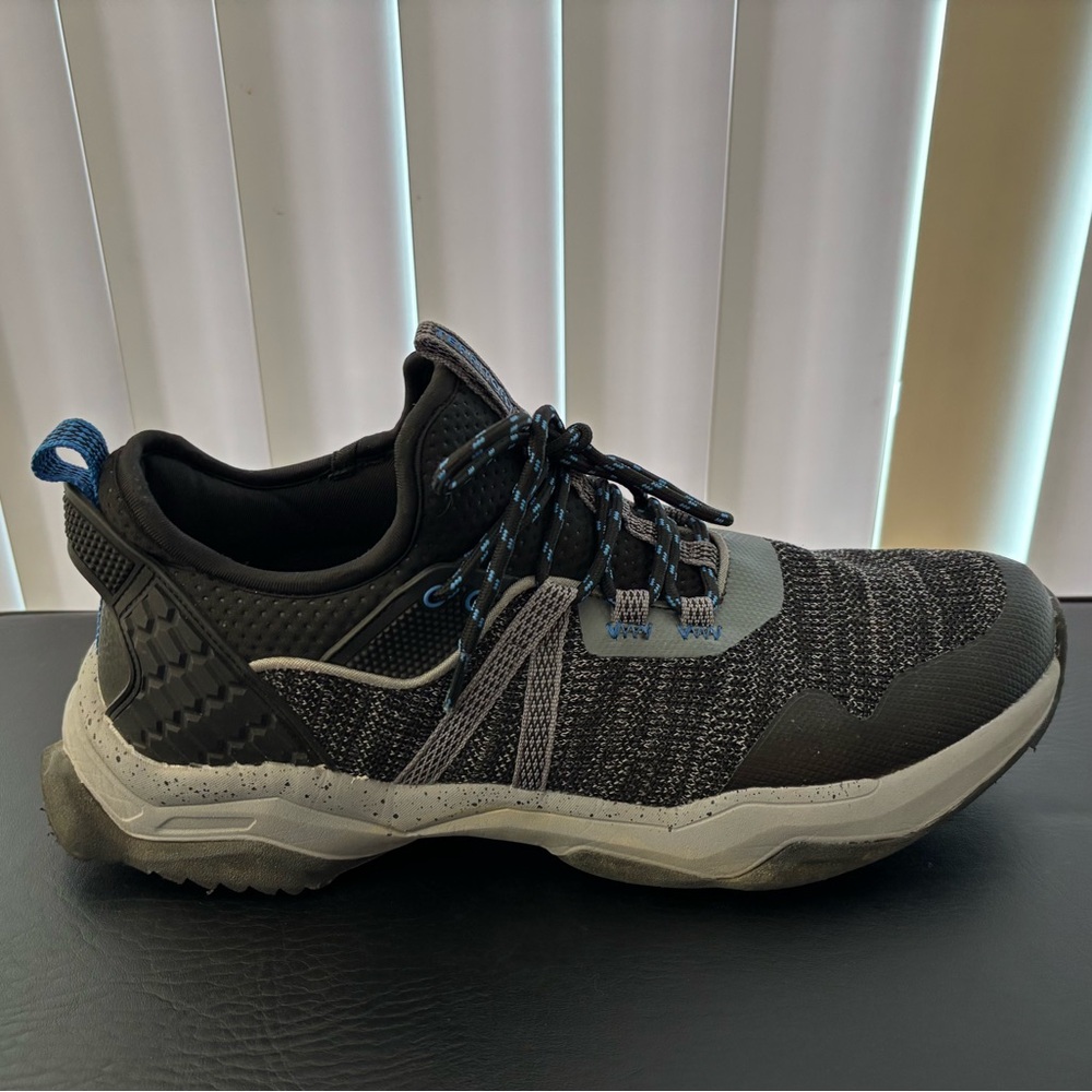 Men’s Territory Black, Grey, & Blue Athletic Sneakers 12 - Picture 6 of 16